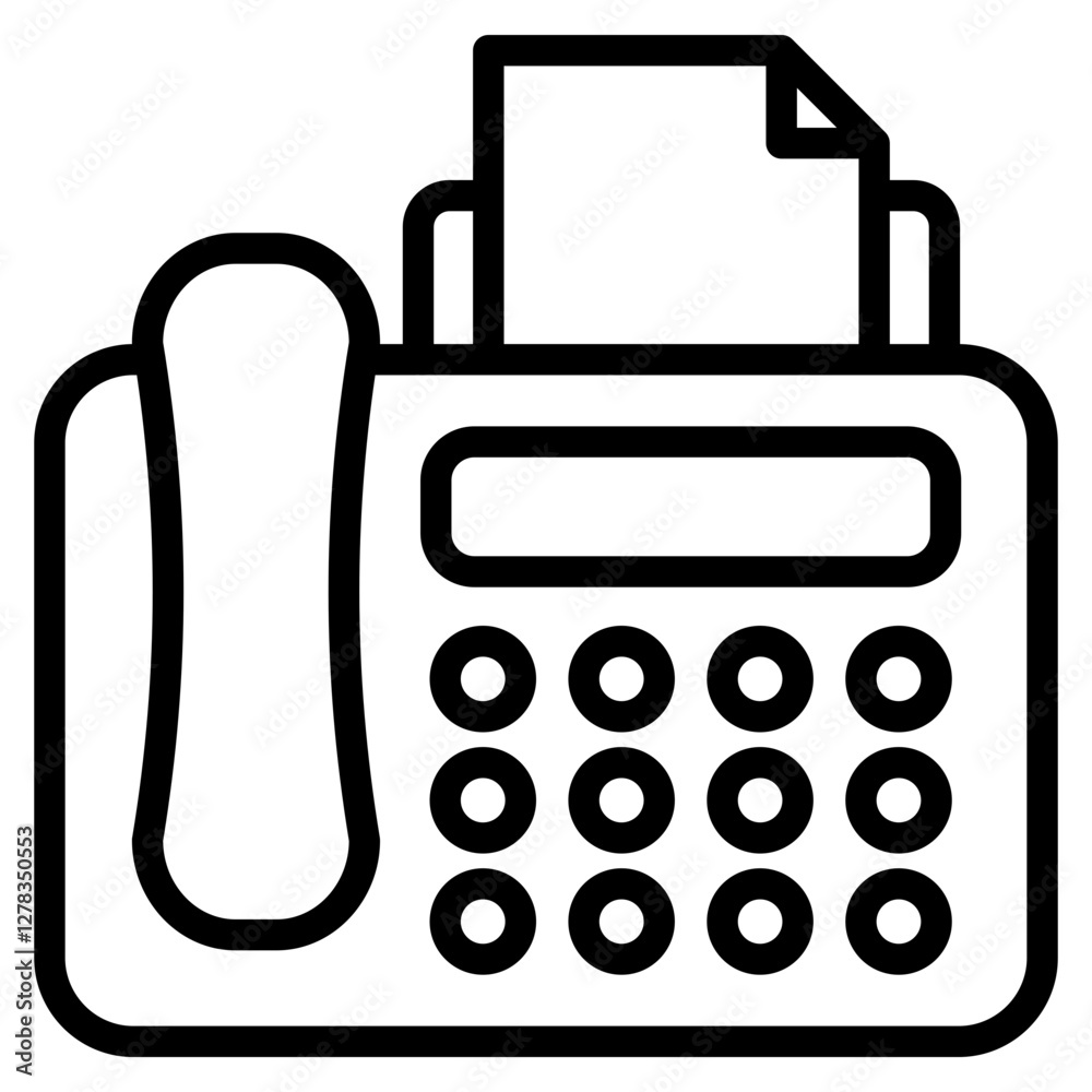 Fax Machine Icon For Design Element Fax Machine Icon For Design Element
