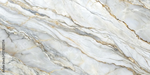 Smooth White & Gray Marble Slab Texture Background - High Resolution Stock Photo