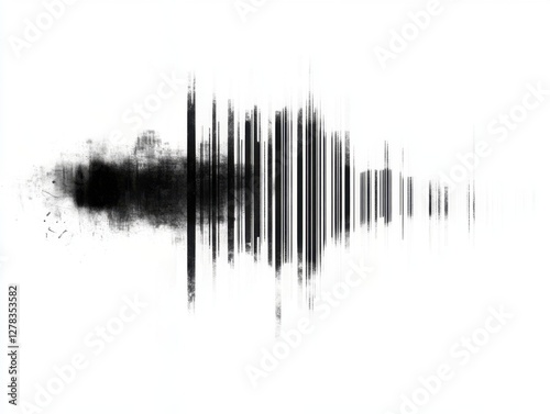 Soundwave pattern abstract art