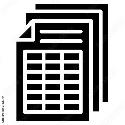 Spreadsheet Icon For Design Element