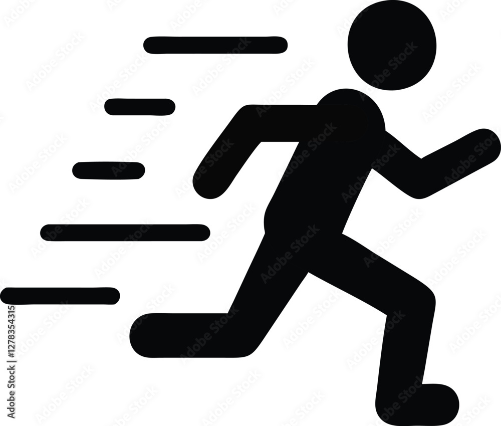 Man running, jogging, track, sprint, marathon, activity color editable logo icon stock vector image sign symbol isolated on a white background. flat design for web or mobile app Man running, jogging, track, sprint, marathon, activity color editable logo icon stock vector image sign symbol isolated on a white background. flat design for web or mobile app