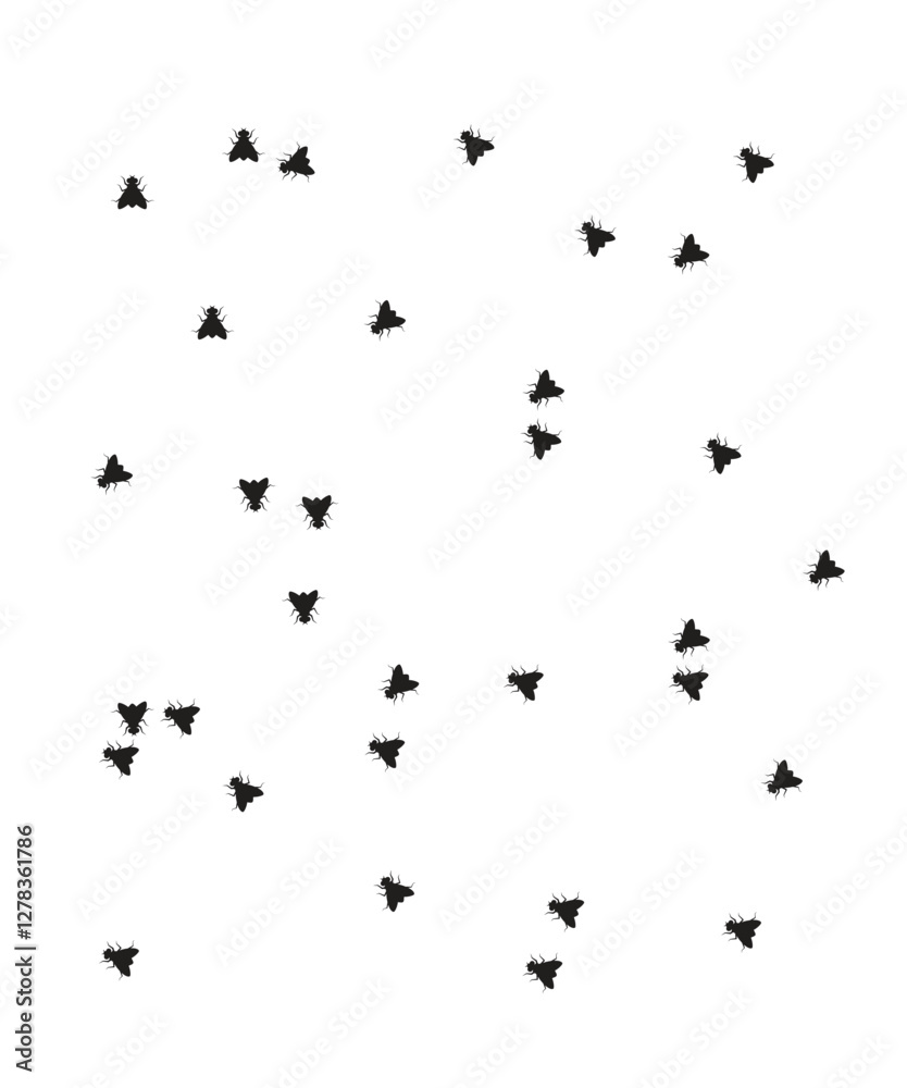Obraz premium Housefly pattern stock illustration