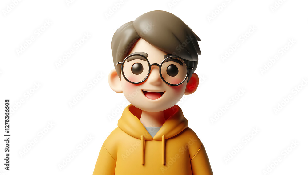 3D illustration of smiling people close up portraits set on white background. 3D illustration of smiling people close up portraits set on white background.