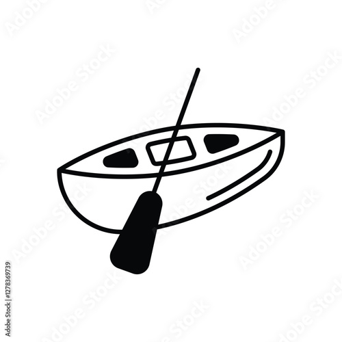 Canoe Vector icon