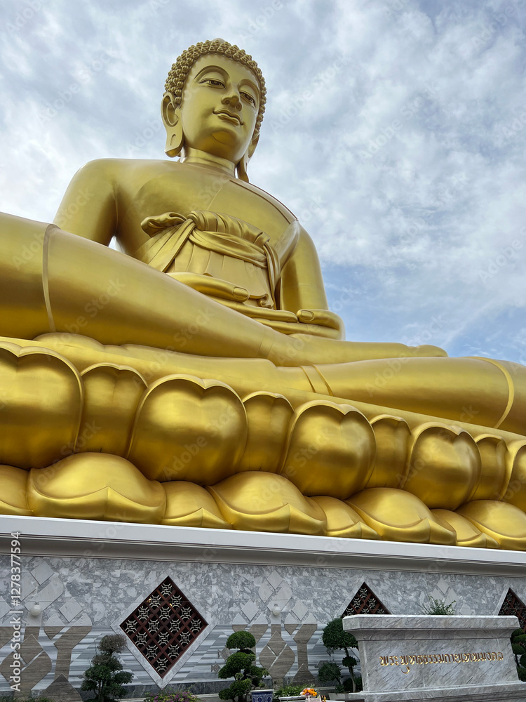 Buddha statue at Wat Paknam Phasi Charoen
