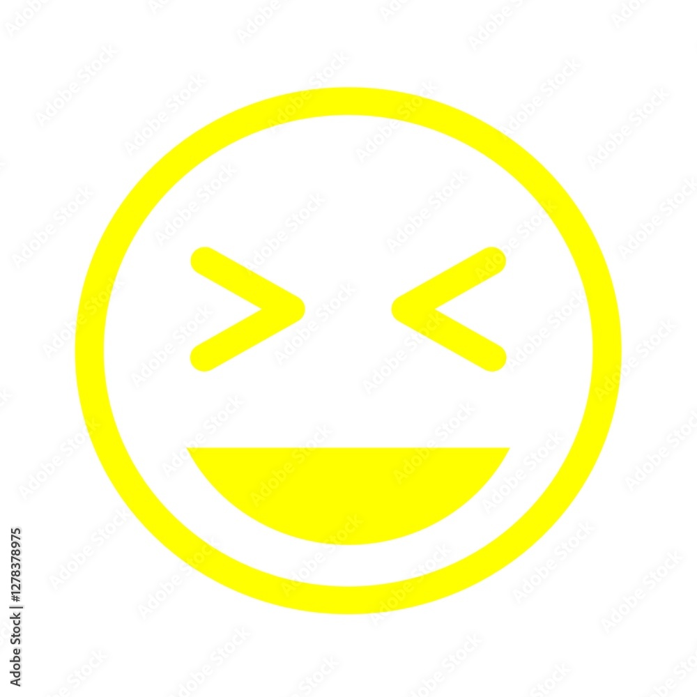 Smiley icon on a white background. Vector illustration
Smiley icon on a white background. Vector illustration