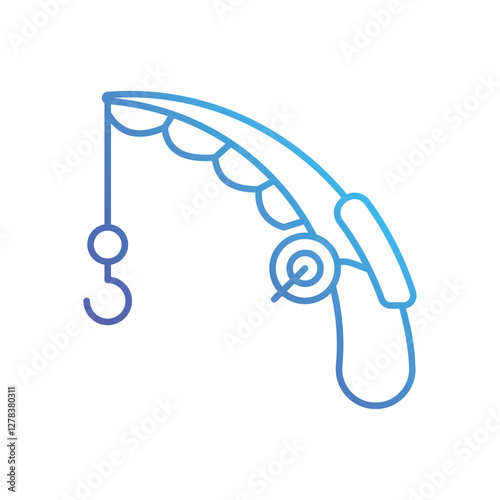 Fishing Rod Vector icon