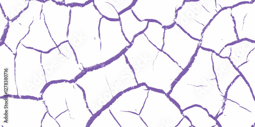 Abstract background in pink, white. Grunge texture pink and Background of cracked white paint. Ceramic tile pattern. Exfoliate surface. Fine cracks surface. Vector overlay texture with aged effect. 