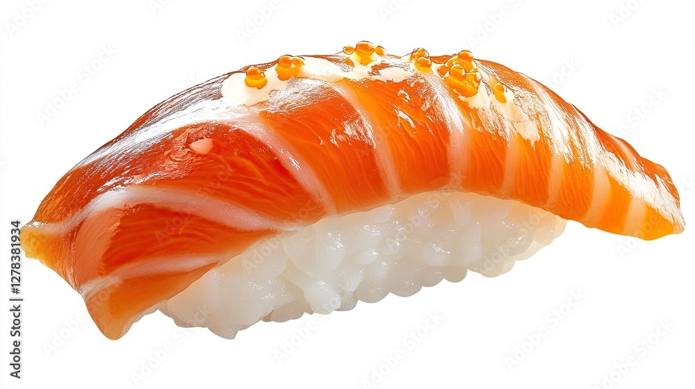 Traditional Sushi Served with Fresh Wasabi and Ginger Garnish Traditional Sushi Served with Fresh Wasabi and Ginger Garnish