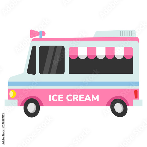 Pink Ice Cream Truck 