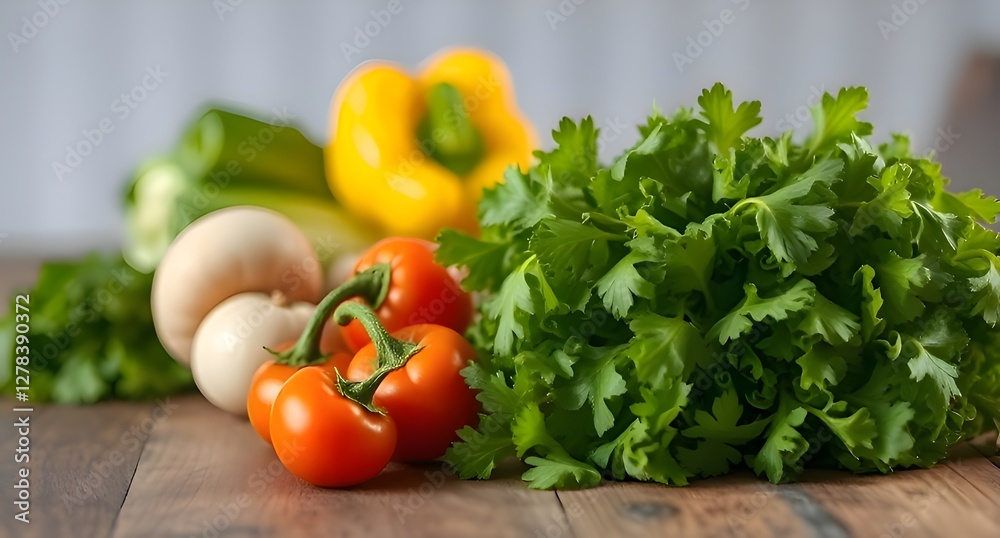 Vegetables on a wooden table. Kitchen, cooking site photo. Tomatoes, pepper, onion, carrot, salad Vegetables on a wooden table. Kitchen, cooking site photo. Tomatoes, pepper, onion, carrot, salad