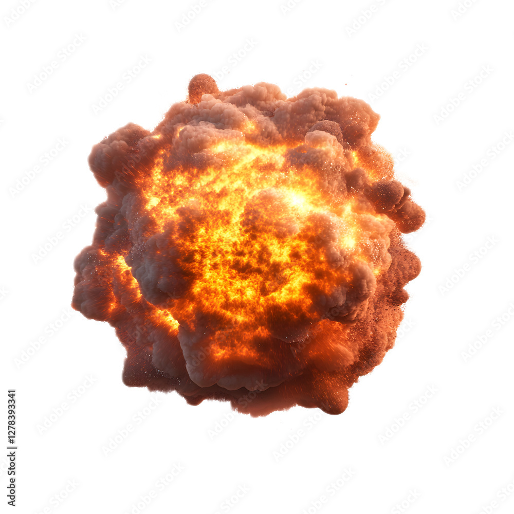Dramatic Supernova Explosion with Intense Fiery Burst and Raging Flames
