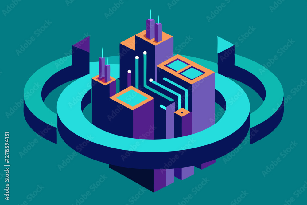 Obraz premium abstract city background