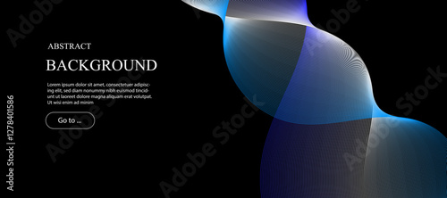 Dark blue gradient technology digital speed connect background, abstract cyber nano information communication future tech data, internet network connection, big data line illustration