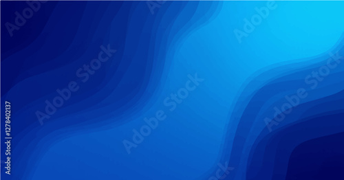 Blue curved abstract background