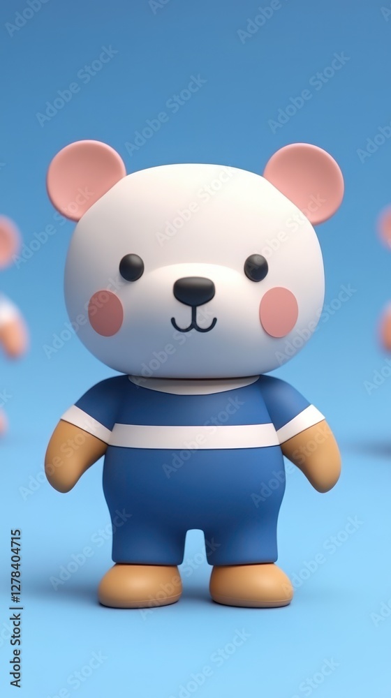 A small teddy bear stands out among a group, showcasing its charming features and inviting presence in a delightful setting. A small teddy bear stands out among a group, showcasing its charming features and inviting presence in a delightful setting.