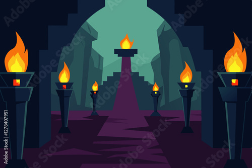 burning candle on the wall