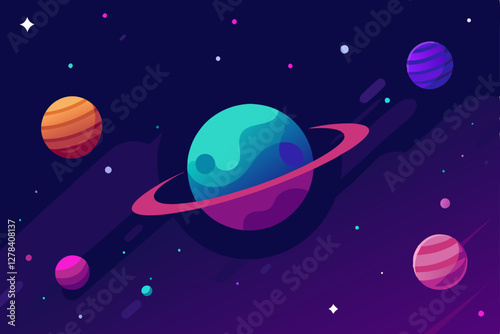 planets in space