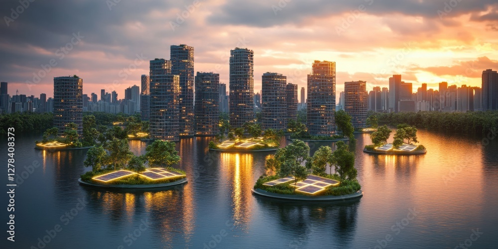 Fototapeta premium The renewable energy revolution insights for a sustainable future landscape