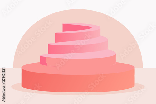vector illustration of a pyramid of a pyramid