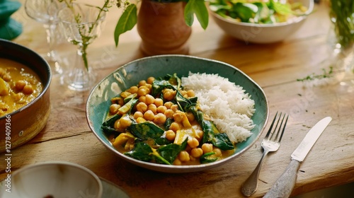Authentic Chickpea Curry with Rice: A Flavorful and Healthy Vegetarian Meal