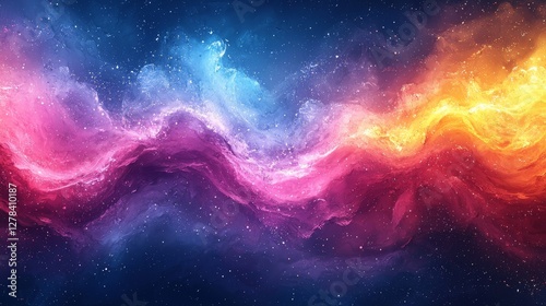 Dynamic cosmic swirls abstract art digital space colorful design universe vibrant viewpoint