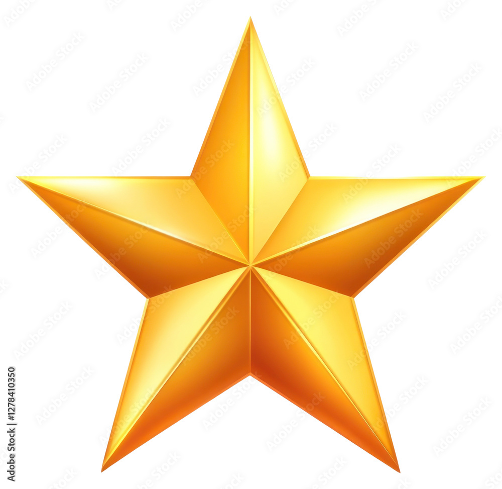 Obraz premium PNG Gold star symbol gold illustration.