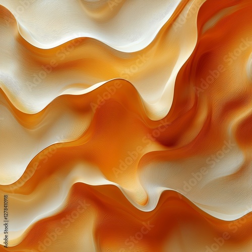 Flowing silk patterns abstract art digital artwork vibrant colors close-up textural elegance