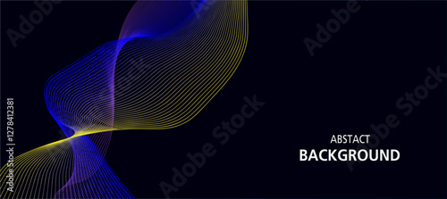 abline blue yellow  purple  technology digital  background nano information communication Ai big data line illustation,internet network connection,inovation