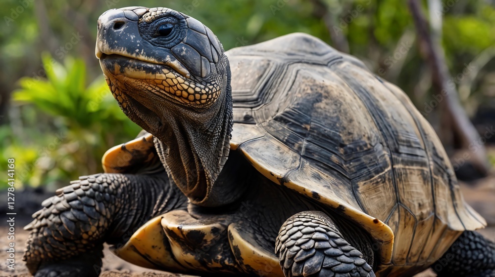 Galapagos Islands. Galapagos tortoise. Big turtle. Ecuador Galapagos Islands. Galapagos tortoise. Big turtle. Ecuador