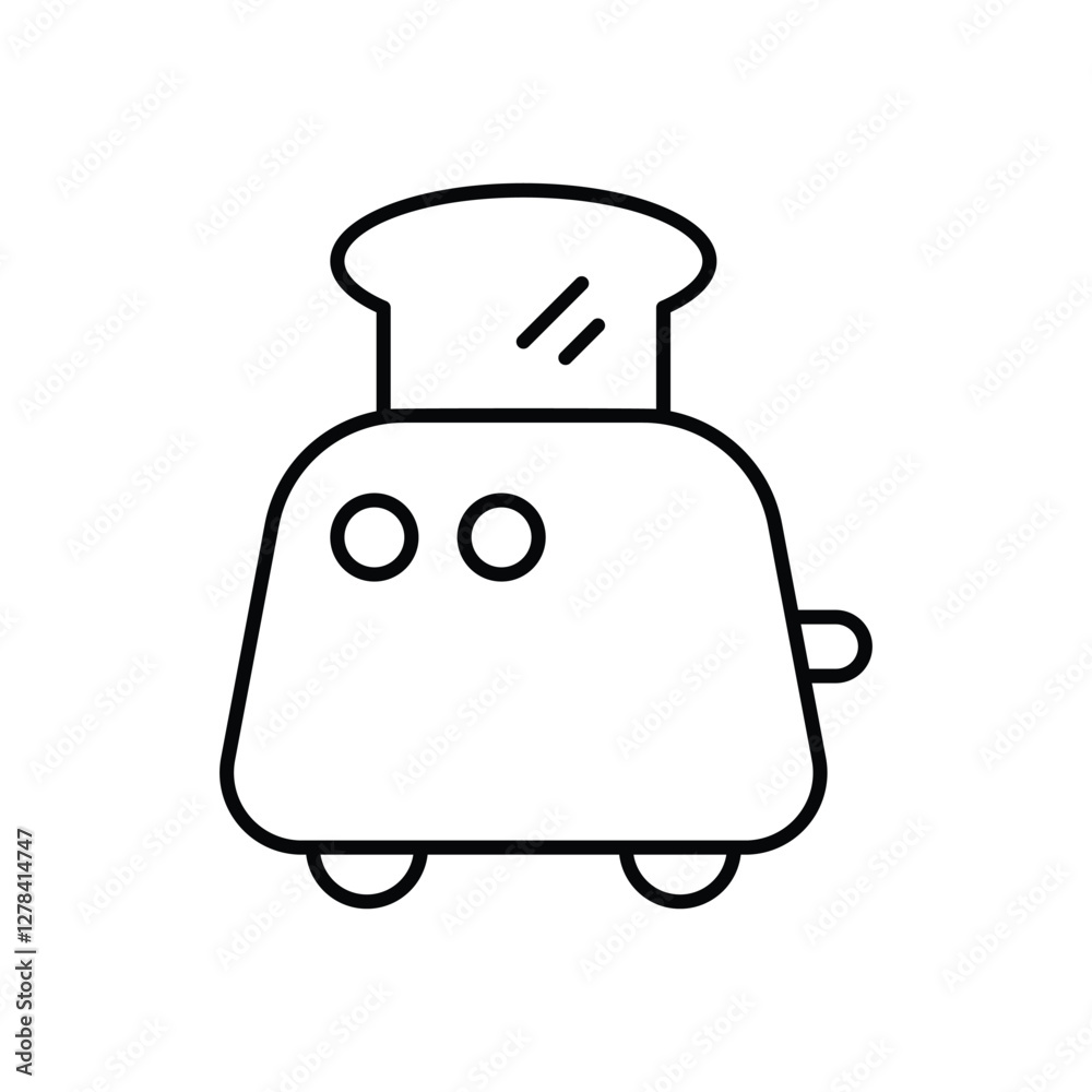 Obraz premium Toaster vector icon 