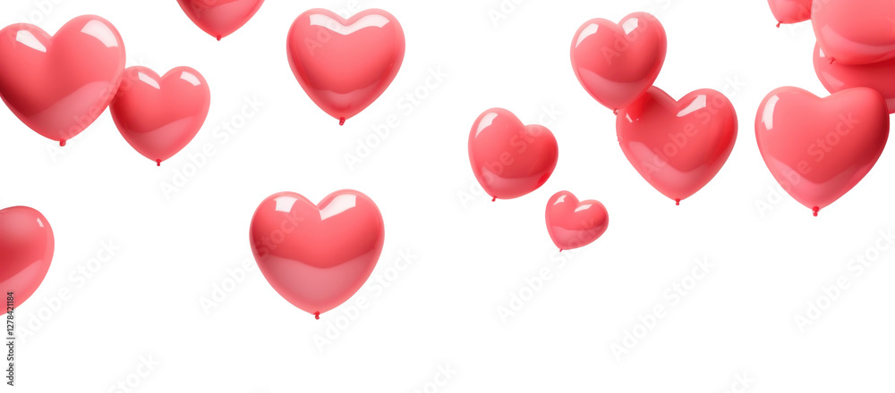 PNG Red and pink heart-shaped balloons floating valentine's hearts day. PNG Red and pink heart-shaped balloons floating valentine's hearts day.