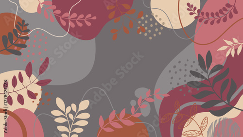 Spring background with beautiful. flower background for design. Colorful background with tropical plants.