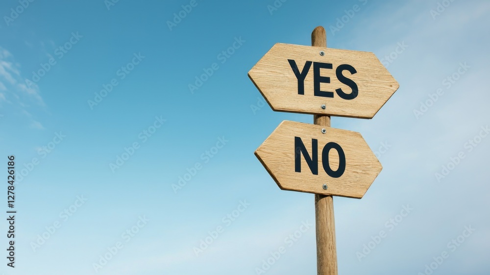 Decision-making signs open sky visual communication outdoor setting perspective on choices Decision-making signs open sky visual communication outdoor setting perspective on choices