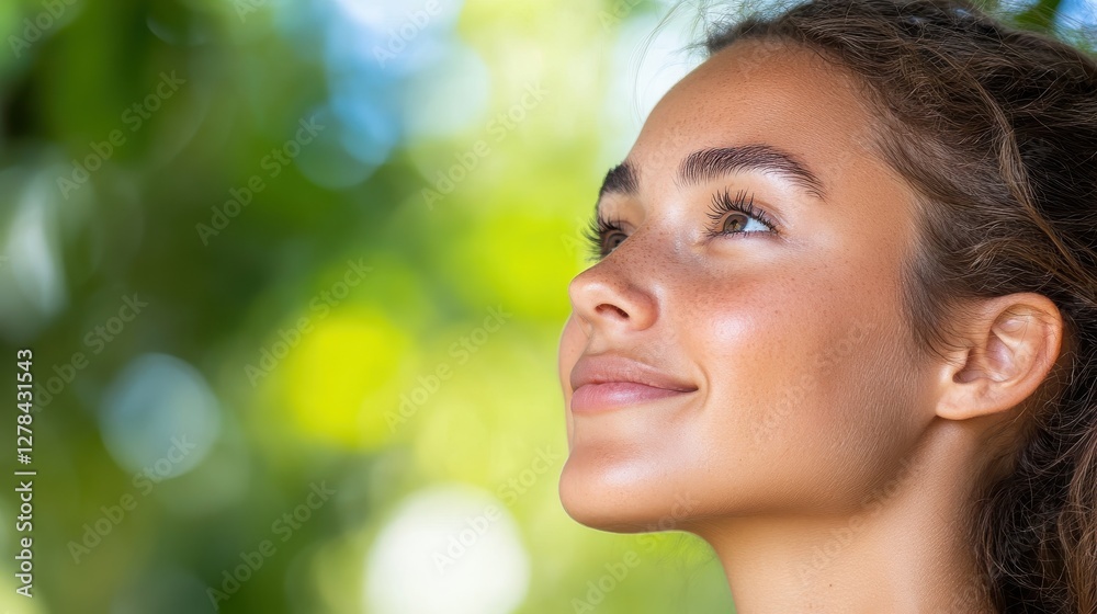 Relaxation and tranquility found in a lush green forest Relaxation and tranquility found in a lush green forest