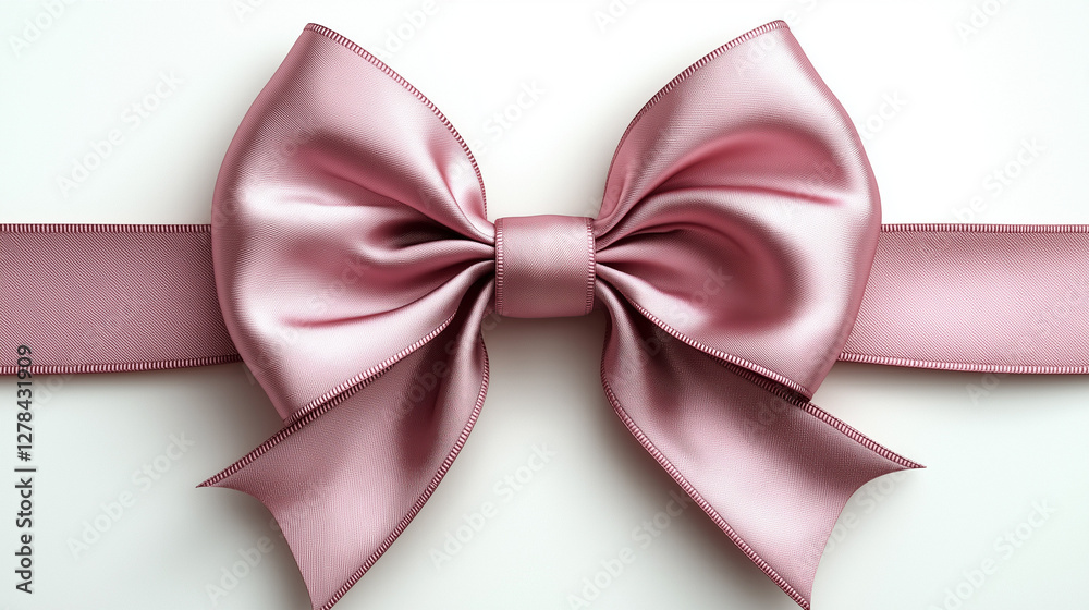 A beautiful pink satin bow with a glossy finish sits prominently, perfect for adorning gifts and adding a touch of elegance to any celebration. Its intricate design creates a captivating focal point A beautiful pink satin bow with a glossy finish sits prominently, perfect for adorning gifts and adding a touch of elegance to any celebration. Its intricate design creates a captivating focal point