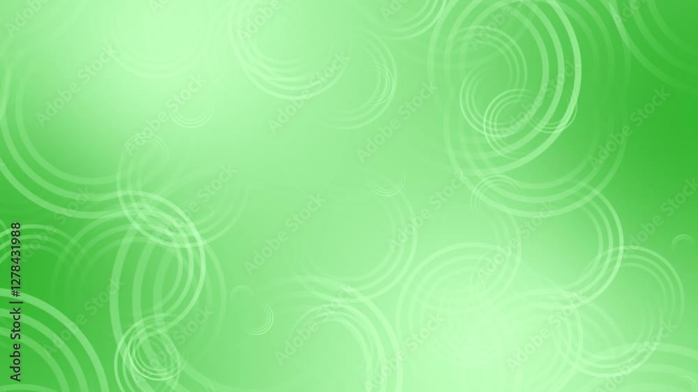 Green color multiple ring shapes moving upwards gradient design geometrical background Green color multiple ring shapes moving upwards gradient design geometrical background
