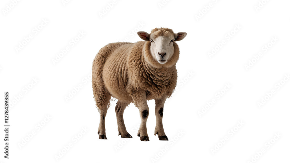 Fototapeta premium sheep isolated on a transparent background