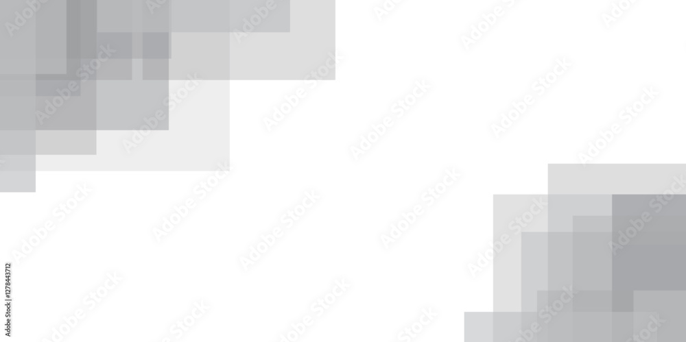 Abstract white and grey geometric overlapping square pattern, design of technology background Modern elegant white gray banner background with creative design and shiny lines layer element vector. Abstract white and grey geometric overlapping square pattern, design of technology background Modern elegant white gray banner background with creative design and shiny lines layer element vector.