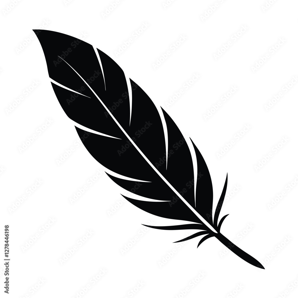 Fototapeta premium vector illustration of feather
