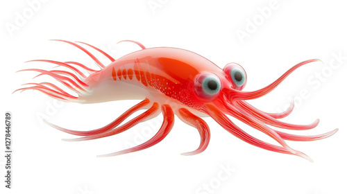 Wallpaper Mural Bright red shrimp cut on a black background Torontodigital.ca