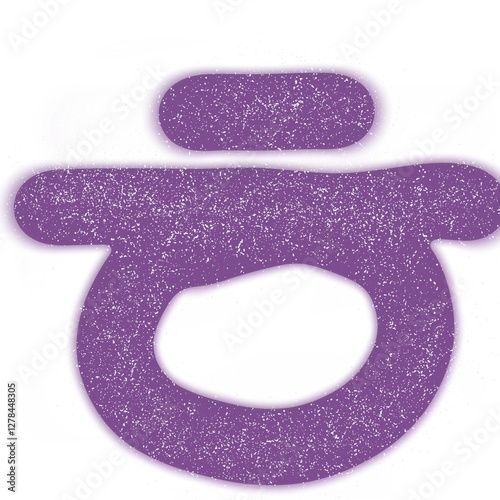 letter a from a pink fabric