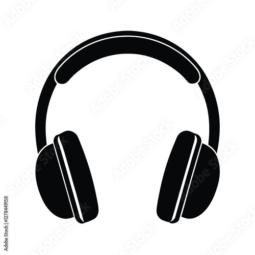 headphones on white background