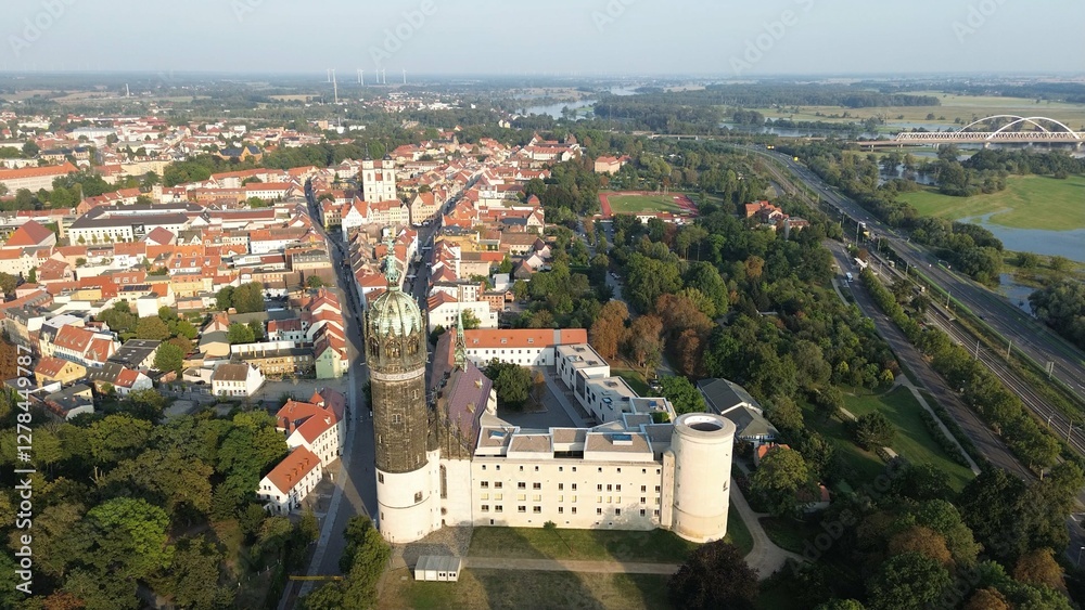 Fototapeta premium Blick auf die Lutherstadt Wittenberg