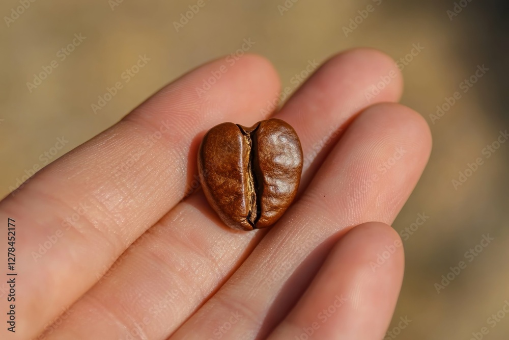Kaffeepause. Coffee Bean Heartfelt Break in Brazilian Cafe Kaffeepause. Coffee Bean Heartfelt Break in Brazilian Cafe