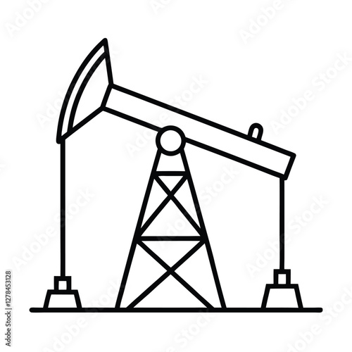 oil pump vector illustration