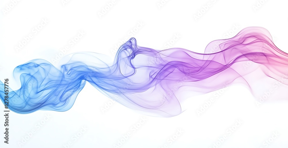 Obraz premium Abstract soft pastel blue, purple, and green color gradient background
