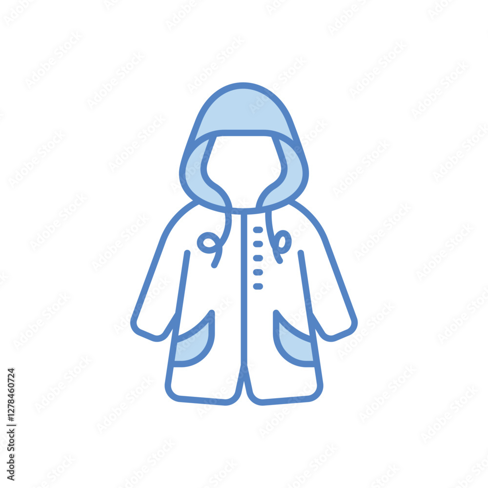 Obraz premium Raincoat Vector icon