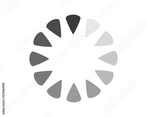 Loading bar status icon. Vector illustration. Vector loaded icons. Download progress. Donload or Upload.