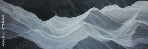 Wallpaper Mural Intricate grey plaster texture with subtle wavy lines for modern design Torontodigital.ca